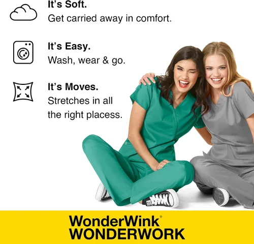 Miniatura 5 de WonderWink Women's Wonderwork Pull-on Cargo Scrub Skirt