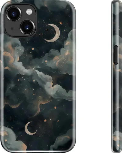 Miniatura 105 de Goodon para iPhone 17 Pro, Funda Estética de Gato Negro y Niña Naranja, Compatible con Magsafe, Funda Protectora Retro Única y Moderna de Silicona
