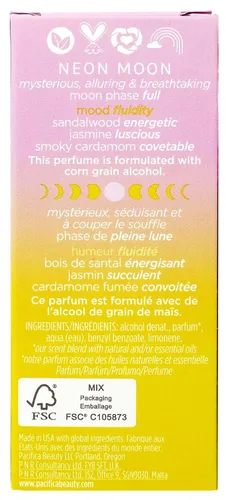 Miniatura 4 de Pacifica Beauty Perfume en aerosol Neon Moon - Sándalo energético, jazmín, cardamomo ahumado - Eau de Toilette vegana y limpia, 1 fl oz (29.57 ml)