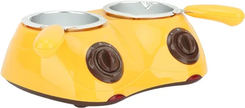 Olla para fundir chocolate, mini olla eléctrica para fondue con doble olla de fusión, máquina de templado de chocolate de queso para derretir