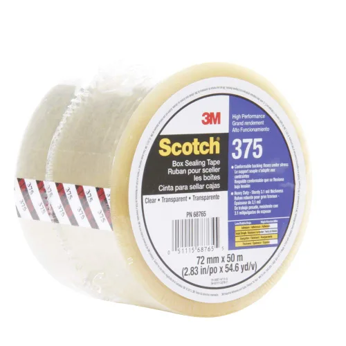 Miniatura 7 de 3M Scotch 72408-case 375 - Cinta de sellado de caja, 1.890 in x 2,998.7 ft, transparente (paquete de 6)