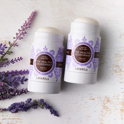 Miniatura 2 de Lavanila Desodorante de vainilla y lavanda para mujer, paquete de 2 (2 onzas cada uno), desodorante sólido sin aluminio natural, fabricado