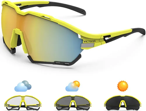 Miniatura 9 de VICTGOAL Cycling Glasses for Men Women with Polarized and Photochromic 2 Lenses Clear Road Bike Running Sports Sunglasses