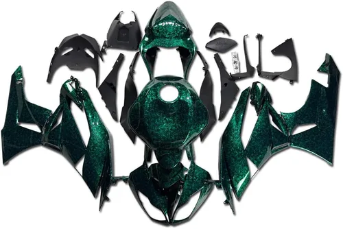 Miniatura 25 de US STOCK - Carenado negro brillante apto para 2009-2012 ZX6R 636 ZX-6R inyección ABS plásticos posventa carrocería 2010 2011 09 10 11 12