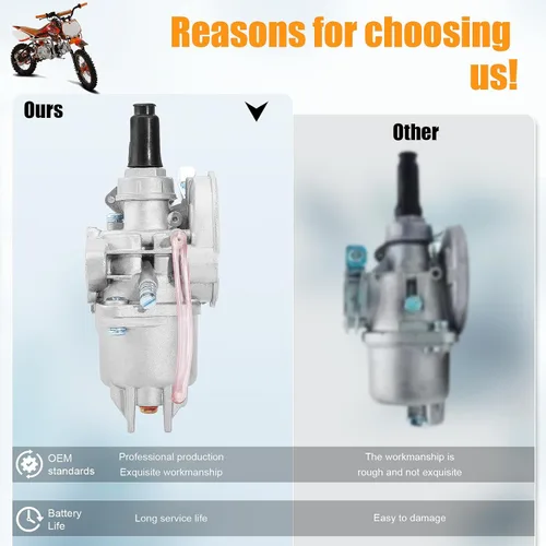 Miniatura 5 de Carburador para 43cc 47cc 49cc 50cc SYX Moto Kids Mini Dirt Bike Holeshot Pit Pocket Rocket Super Bike Minimoto ATV Quad Go Kart ciclomotor Scooter