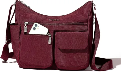 Miniatura 69 de Baggallini womens Everywhere Bagg Crossbody Women 11x9 Lightweight Nylon Hobo Water-resistant Travel Bag W/Rfid