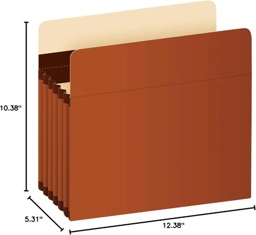Miniatura 6 de Pendaflex - Bolsillos expandibles de acordeón, extra duraderos, se expande 5.25 pulgadas, tamaño carta, reforzados con material Dupont Tyvek, 10