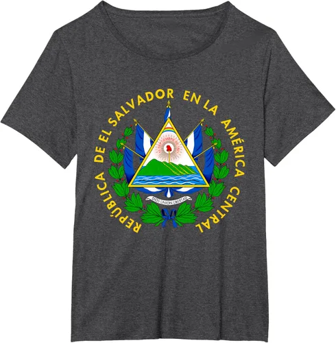 Miniatura 28 de Camiseta con diseño de emblema de la bandera de El Salvador