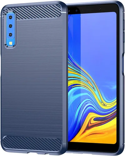 Miniatura 36 de Funda EUAGVQY para Samsung A70 Galaxy A70, Funda de Fibra de Carbono de TPU Blanda Antideslizante Duradera y Ligera, Funda Protectora para Samsung