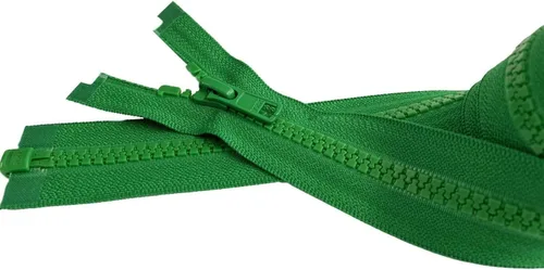 Chaqueta Vislon de 24 pulgadas, parte inferior separadora de plástico moldeado YKK #5 – Peso medio por cada uno (color seleccionado) (verde manzana