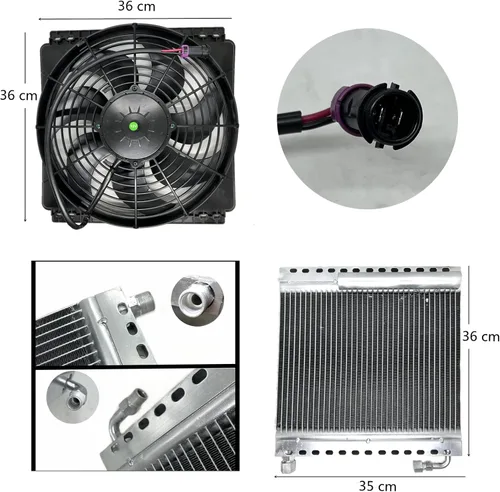 Miniatura 5 de Kit de aire acondicionado de 12 V CC, aire acondicionado caliente y frío de doble uso, adecuado para RV, camión, coche de granja, furgoneta