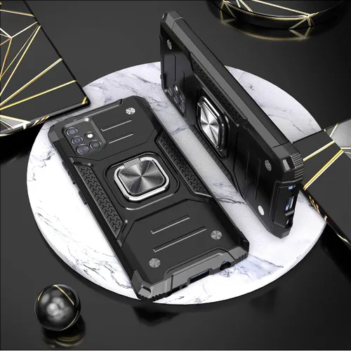 Miniatura 2 de Funda para Galaxy A71 5G con protector de pantalla, a prueba de caídas, ajuste delgado, con soporte para automóvil, funda protectora ligera