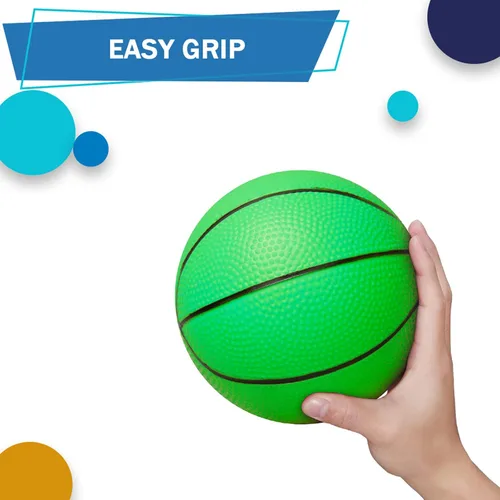 Miniatura 3 de Umnodobn Mini baloncesto de PVC de 6 pulgadas para mini aros de interior, repuesto de goma suave de 6 pulgadas para aros de puerta, ideal