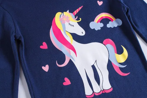 Miniatura 3 de KikizYe Conjunto de pijamas para niñas, pijamas de manga larga de algodón