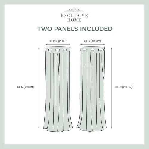 Miniatura 6 de Exclusive Home Canopy Stripe - Panel de cortina con ojales superior a rayas para interiores/exteriores, 54"x84", Kiwi / Sand, Juego de 2 Kiwi / Arena