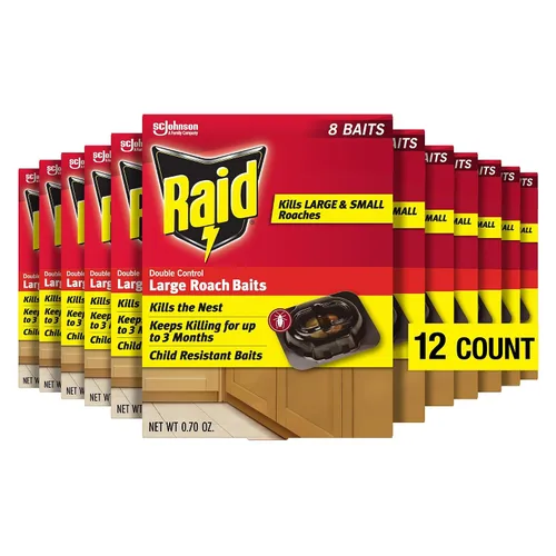Miniatura 13 de Raid Double Control - Cebo para cucarachas grandes (8 unidades (paquete de 1))