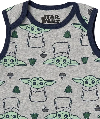 Miniatura 2 de Tienda Essentials Disney Star Wars - Body unisex sin mangas para bebés, paquete de 6