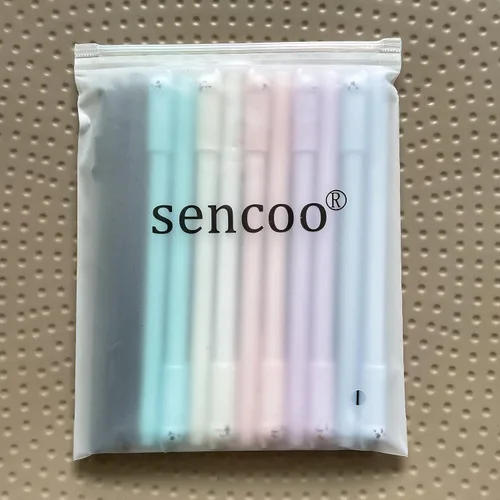 Miniatura 2 de sencoo Lindos bolígrafos kawaii para niñas, bolígrafos de gel de 0.020 in, bolígrafos de gel negros para suministros escolares de oficina (12 gatos)