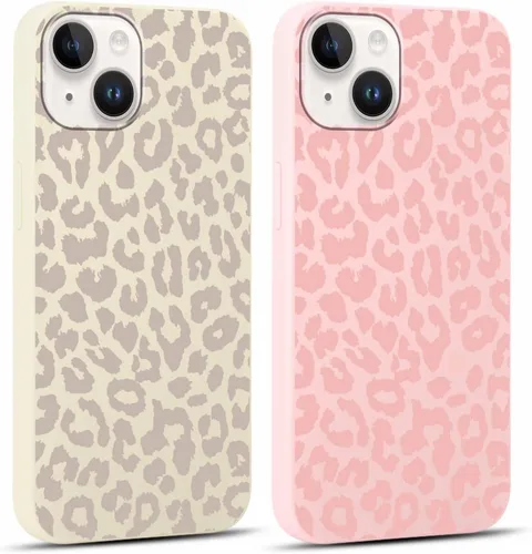 Miniatura 57 de Paquete de 2 Fundas de Teléfono Bonitas con Estampado de Guepardo para Apple iPhone 13 Pro Max de 6.7 Pulgadas, Fundas de Diseño