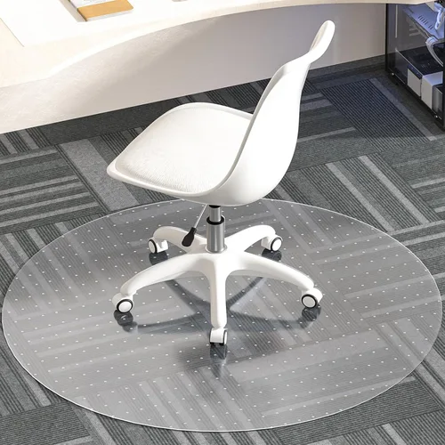 Miniatura 11 de Tapete para silla de oficina para suelo de madera dura, 36 x 48 pulgadas, paquete de 2 alfombrillas para sillas para suelos duros, tapete protector