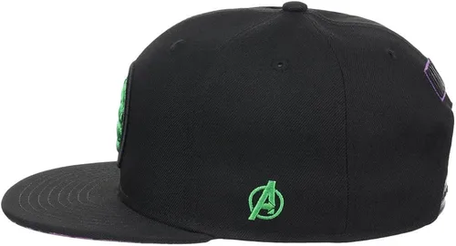 Miniatura 5 de Marvel 60th Anniversary Comic UV Adjustable Snapback Flat Bill Cap blk