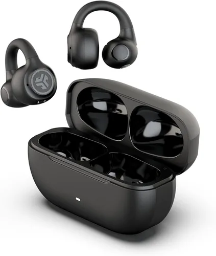 Miniatura 10 de JLab, Flex, auriculares de oreja abierta, auriculares Bluetooth inalámbricos con clip, auriculares de oreja abierta, blanco nube