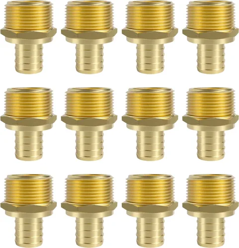 Miniatura 15 de SUNGATOR Paquete de 2 adaptadores machos Pex de 1 pulgada, latón sin plomo, accesorios Pex de 1 pulgada