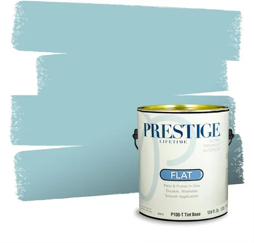 Miniatura 1386 de Pintura Exterior + imprimación PRESTIGE, todo-en-uno, 1 galón, acabado mate, color comparable al Valspar* Royal Gray* VS151-Gris real