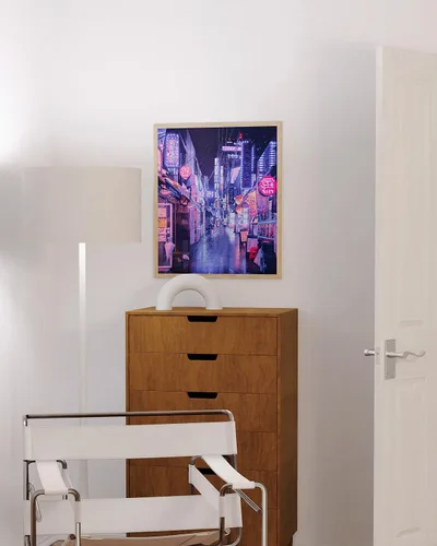 Miniatura 5 de RipGrip Arte de pared de neón, póster de ciudad de Seúl Corea, decoración de dormitorio para niños adolescentes, pósteres estéticos