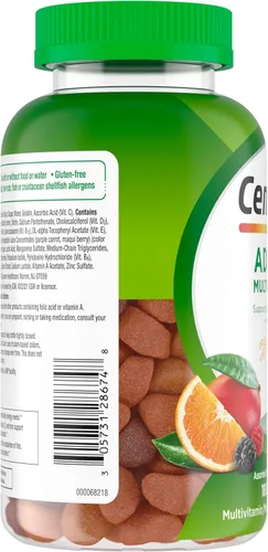 Miniatura 11 de Centrum MultiGummies Gummy Multivitamínico para adultos, suplemento multivitamínico/multimineral con vitaminas D, B y E, sabor a fruta surtido, 18