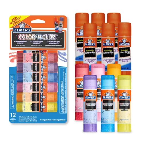 Miniatura 9 de Elmer's Barras de pegamento perfumadas, lavables, transparentes, variados, 0.21 oz, 6 paquetes de 4 (24 unidades en total)