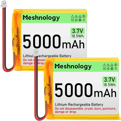Miniatura 10 de Batería LiPo de 3.7 V 3000 mAh recargable 1S 755060 Batería de polímero de litio con placa de protección cinta de goma aislada, enchufe micro JST