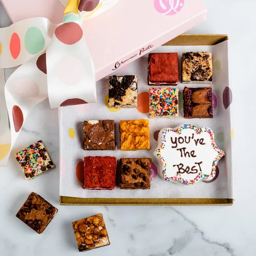 Miniatura 8 de Envíe su mensaje de agradecimiento con una caja de regalo Brownie Points Brownies: Creado con los mejores ingredientes más frescos, sabores más