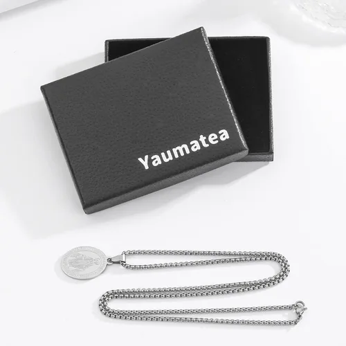 Miniatura 5 de Collar de San Miguel, San MiguelVirgen MaríaRafaelJudeCristóbalBenedictoJoséPatrickFranciscoFlorianThomasAnthony, acero inoxidable, 24