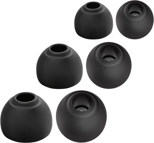 Miniatura 8 de 3 pares de CCZ ZT01 Puntas de silicona para auriculares, Kinboofi puntas de silicona suave para IEM, puntas de repuesto duraderas para auriculares