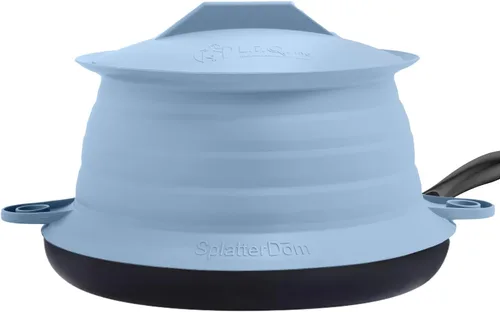 Miniatura 42 de L.I.Q - Protector de salpicaduras de silicona, se adapta a macetas de 8 y 10 pulgadas (20 y 9.8 in), apto para microondas y duradero, incluye tapa