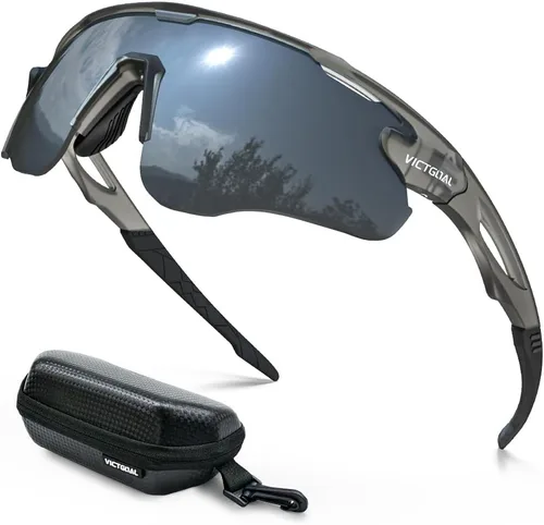 Miniatura 10 de VICTGOAL Gafas de ciclismo para hombres y mujeres con lentes polarizadas, protección UV, gafas de sol de ciclismo TR90 marco para gafas de bicicleta