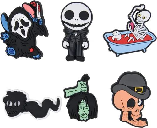 Miniatura 7 de XQNB Dijes de PVC para zapatos, película de terror, accesorios de decoración de zapatos de Halloween, accesorios para niños, niñas, niños y adultos