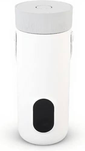 Hervidor eléctrico de viaje, 11.8 fl oz inalámbrico USB de acero inoxidable de ebullición rápida, caldera portátil de agua caliente, para té y café