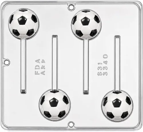 Bola de fútbol Lollipop Chocolate Candy Mold 3340