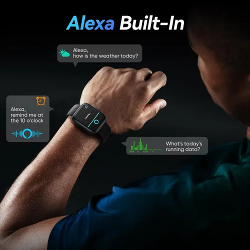 Miniatura 4 de Relojes inteligentes para hombre, Android y iPhone, 1.8 pulgadas HD Alexa reloj inteligente integrado con llamadas Bluetooth, IP68 impermeable