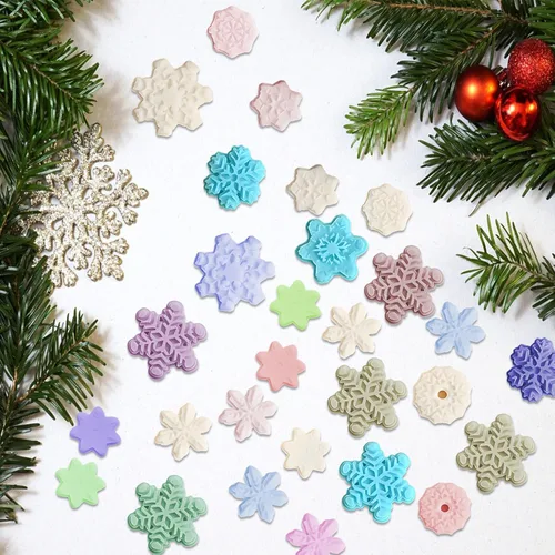 Miniatura 4 de Molde de silicona para fondant, 20 cavidades 3D, molde de copo de nieve de Navidad, decoración de tartas, decoración de cupcakes, proyectos
