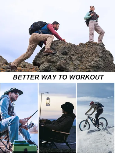 Miniatura 6 de Chaquetas deportivas para hombre, sudaderas de peso medio, cremallera completa, cuello alto, manga larga, con bolsillo