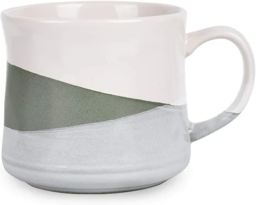 Miniatura 7 de Bosmarlin Taza de café grande de cerámica, taza de té grande para la oficina y el hogar, 21 onzas, apta para lavavajillas y microondas, 1 unidad Azul