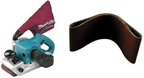 Makita 9403 4" x 24" Sander de cinturón con gamuza bolsa para el polvo