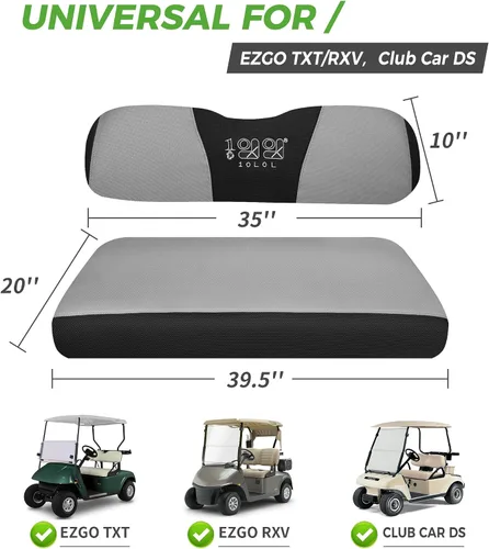 Miniatura 6 de 10L0L Golf Cart Seat Covers, Super Comfort Cooler Than Vinyl Seat Cover, Front and Rear Seat Cover for Yamaha EZGO Club Car, No Drilling Breathable