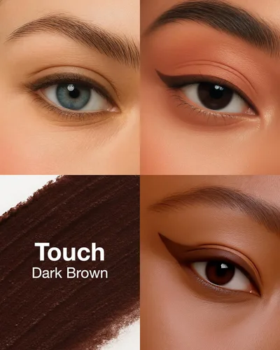 Miniatura 4 de Mineral Fusion Lápiz de ojos (marrón oscuro – táctil) – Delineador de ojos con manzanilla calmante, espuma de prado y vitamina E – Suave y duradero