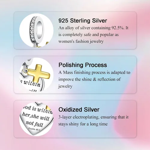 Miniatura 6 de Dije de cumpleaños de moda con forma de corazón, colgante de plata de ley 925, compatible con pulseras y collar, dije de joyería, regalo