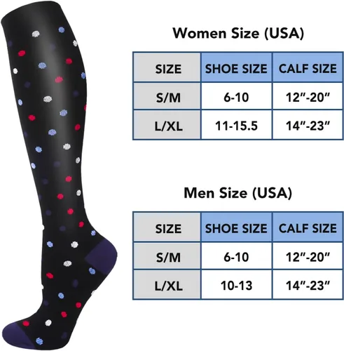 Miniatura 6 de CTHH 57 pares de calcetines de compresión para la circulación de mujeres y hombres, el mejor apoyo para correr, atletismo, enfermería, viajes