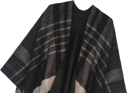 Miniatura 11 de Urban CoCo Poncho vintage de invierno para mujer, capa con borlas, chal envolvente